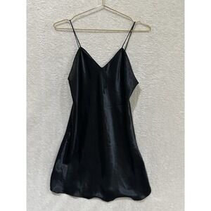 Vintage Val Mode Lingerie Black Slip Dress See Photos For Measurements Date